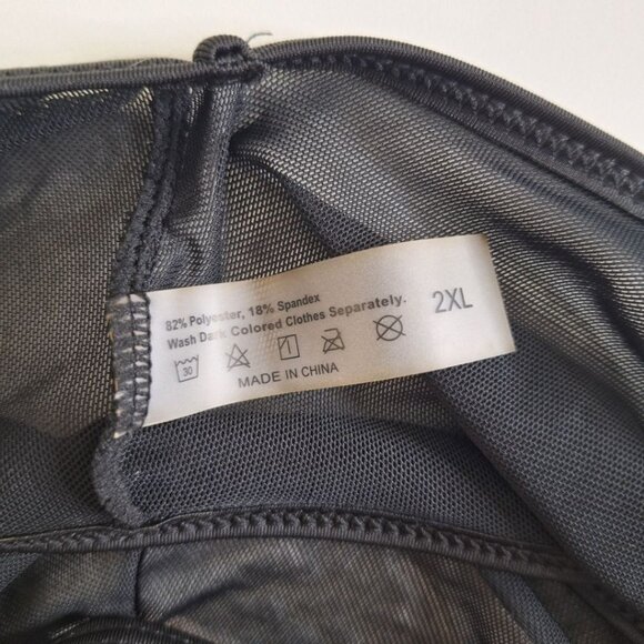 Long Sheer BlackSwimsuit Coverup Slit Side Tie Floor Sleeveless Womens Plus 2XL - Picture 5 of 7